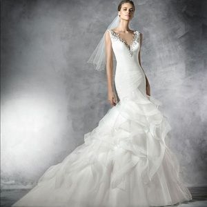 Pronovias “Precious” tulle wedding gown